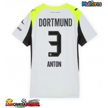 Camisa de Futebol Borussia Dortmund Waldemar Anton #3 Equipamento Secundário Mulheres 2025-26 Manga Curta